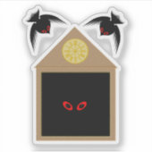 Sticker Un manque de générosité de Ravens Halloween (Devant)