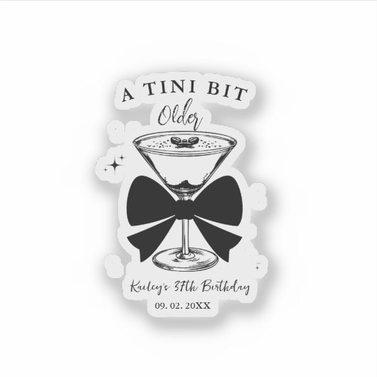 Sticker Un Martini Un Peu Plus Ancien (Devant)