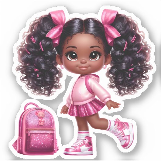 Sticker Un membre de l'équipe de soutien - Rose (Devant)