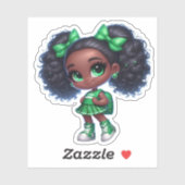 Sticker Un membre de l'équipe de soutien - Vert (Feuille)