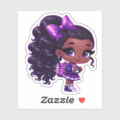 Sticker Un membre de l'équipe de soutien - Violet (Feuille)
