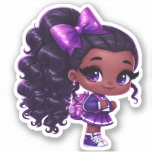 Sticker Un membre de l'équipe de soutien - Violet