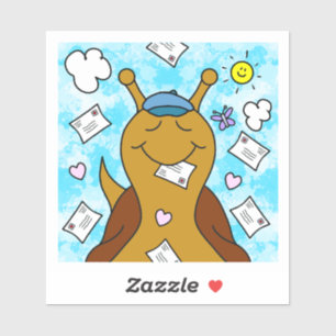 Sticker Un mignon escargot, tu as du Vinyl Mail
