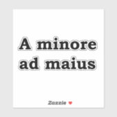 Sticker Un minore et un maius (Feuille)