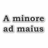 Sticker Un minore et un maius (Devant)