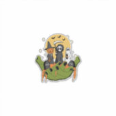 Sticker Un morceau d'Halloween (Devant)