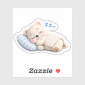 Sticker Un ours endormi (Feuille)