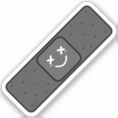 Sticker Un pansement foncé (Recto)