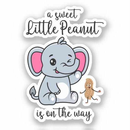 Sticker Un Petit Arachide Douce En Chemin Nouveau Cool Béb (Recto)