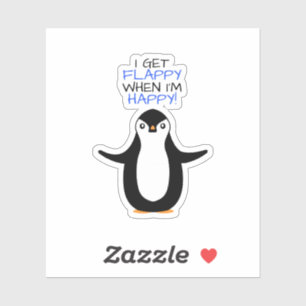 Sticker Un pingouin heureux