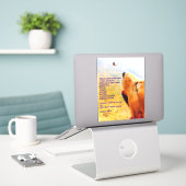 Sticker Un poème pour quiconque a perdu un bébé de fourrur (Ordinateur portable sur le bureau)