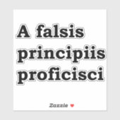 Sticker Un problème de principe erroné (Feuille)