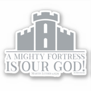 Sticker Un rempart puissant est notre Dieu
