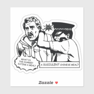 Sticker Un repas chinois succulent, C'EST UN MANIFESTE DÉM