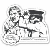 Sticker Un repas chinois succulent, C'EST UN MANIFESTE DÉM (Devant)