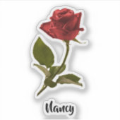 Sticker Un Rose Red Knockout Et Une Photographie Florale D (Devant)