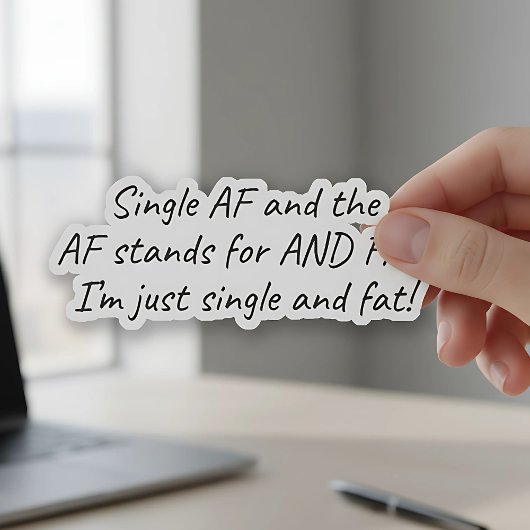 Sticker Un seul AF (Et Gras) amusant