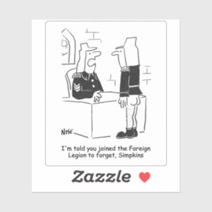 Sticker Un soldat en caricature de la Légion étrangère 