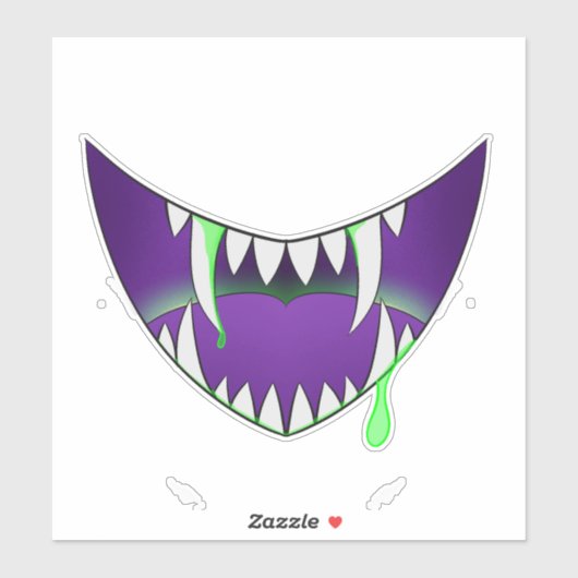 Sticker Un sourire venimeux (Feuille)