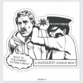 Sticker Un Succulent Repas Chinois (Feuille)