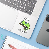 Sticker Un Sur Cha Million Funny Chameleon Pun (Ordinateur portable avec iPhone)