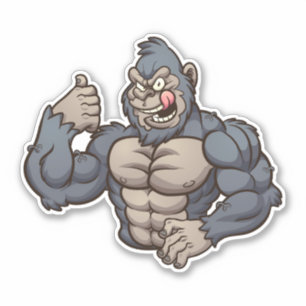Sticker Un type dur - Gorilla
