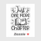 Sticker Un ver De Livre De Chapitre De Plus (Feuille)