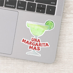 Sticker Una Margarita Más, One More Margarita Cocktail