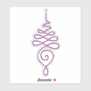 Sticker Unalome rose 