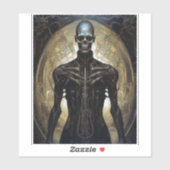 Sticker Undead Cyborg Sci-Fi Horror Art (Feuille)