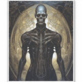 Sticker Undead Cyborg Sci-Fi Horror Art (Devant)