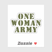 STICKER UNE ARMÉE FEMME (Feuille)