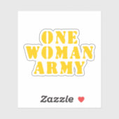 STICKER UNE ARMÉE FEMME (Feuille)