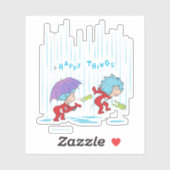 Sticker Une chose deux choses heureuses (Feuille)