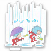 Sticker Une chose deux choses heureuses (Devant)