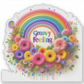 Sticker Une collection colorée d'autocollants Groovy Feeli (Devant)