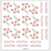 Sticker Une douzaine d'anniversaires heureux (Feuille)