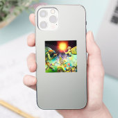 Sticker Une époque de peinture à l'huile repensée (Téléphone)