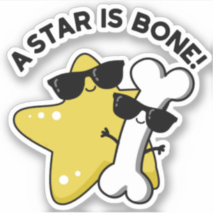 Sticker Une Étoile Est Bone Drôle Film Titre Pun