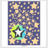 Sticker Une étoile parmi les étoiles (Feuille)