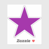 Sticker Une étoile violette de l'anarcha-féminisme (Feuille)