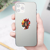 Sticker Une femme afro-américaine capable (Téléphone)