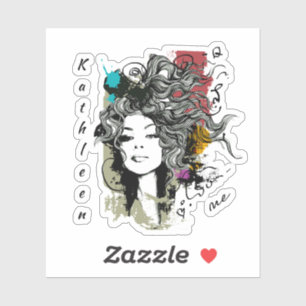 Sticker Une femme forte et dotée de moyens