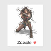 Sticker Une Femme Merveilleuse Blocage Avec Des Bracelets (Feuille)