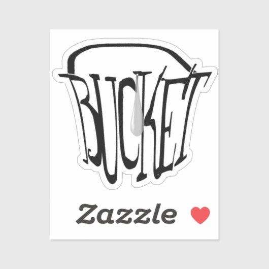 Sticker Une Goutte Dans Le Seau (Feuille)