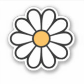 Sticker Une jolie fleur marguerite (Devant)