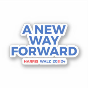 Sticker Une nouvelle voie d'avenir - Harris Walz 2024