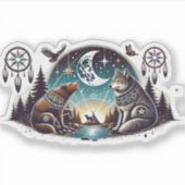 Sticker Une nuit avec des amis. (Devant)