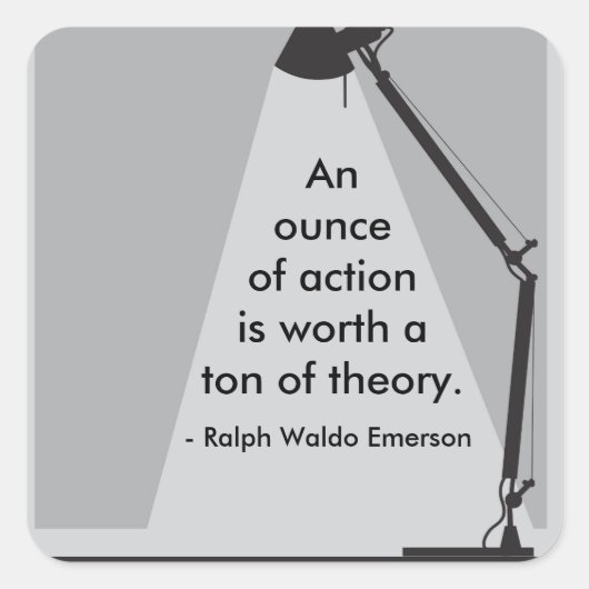 Sticker "Une once d'action" (Devant)