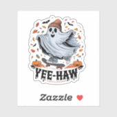 Sticker Une planche à roulettes fantôme à travers un fleur (Feuille)